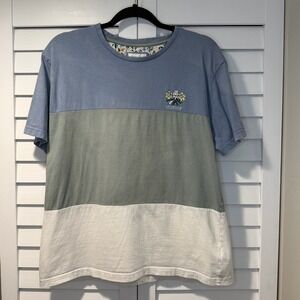 Denim & Flower Ricky Singh Colorblock Graphic T-Shirt Men's‎ L "New Beginnings"